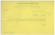 ''Gone With the Wind'' Memo From David O. Selznick to Director George Cukor